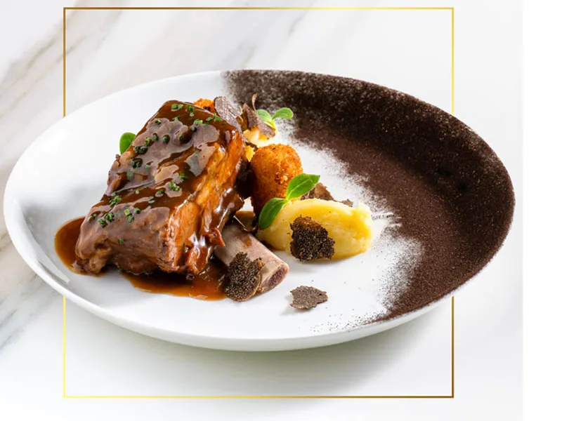 Premium restaurant dish photographed as a brand asset by Looptales